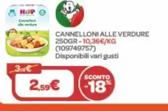 Bimbo Store Cannelloni alle verdure offerta