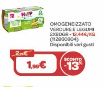 Bimbo Store Omogeneizzato verdure e legumi offerta