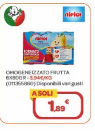 Bimbo Store Omogeneizzato frutta offerta