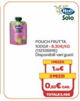 Bimbo Store Pouch frutta offerta