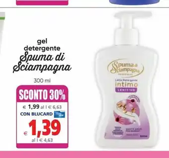 Il Gigante Gel detergente spuma di sciampagna offerta
