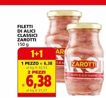 Il Gigante Filetti di alici classici zarotti offerta