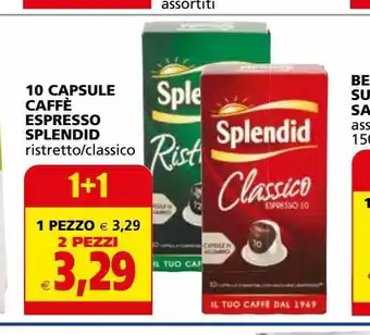 Il Gigante 10 capsule caffè expresso splendid offerta