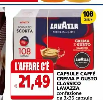 Il Gigante Capsule di caffè lavazza offerta
