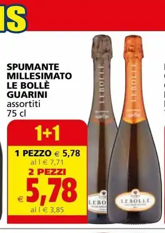 Il Gigante Spumante millesimato le bolle guarini offerta