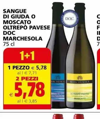 Il Gigante Sangue di giuda o moscato oltrepo povese doc marchesola offerta