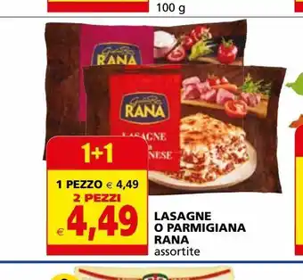Il Gigante Lasagne o parmigiana rana offerta