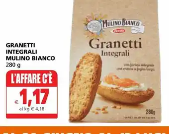 Il Gigante Granetti integrali mulino bianco 280g offerta