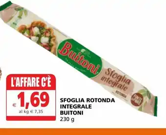 Sfoglia rotonda integrale buitoni 230g