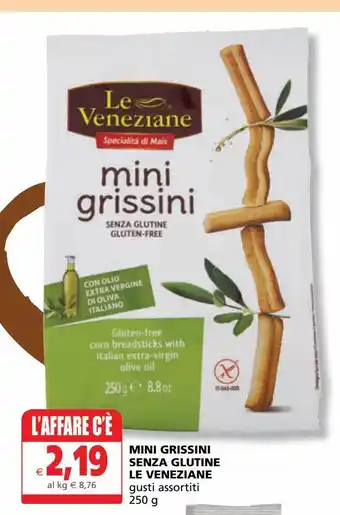Il Gigante Mini grissini senza glutine le veneziane offerta