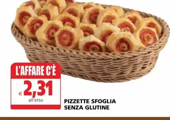 Il Gigante Pizzette sfoglia senza glutine l'etto offerta