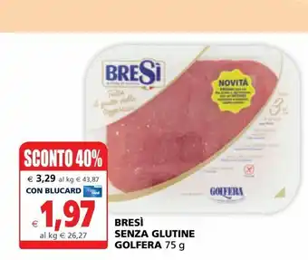 Bresì senza glutine golfera 75g