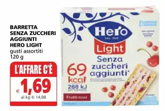 Barrette senza zuccheri aggiunti hero light