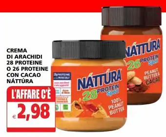Il Gigante Crema di arachidi 28 proteine o 26 proteine con cacao nattura offerta