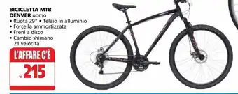 Bicicletta mtb denver
