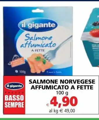Salmone norvegese affumicato a fette 00g