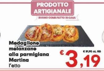 Medaglione melanzane alla parmigiana martina
