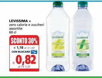 Il Gigante Levissima+ zero calorie e zuccheri assortite 60 cl offerta