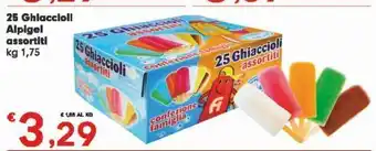 Eurospar 25 ghiaccioli alpigel assortiti offerta