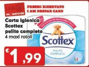 Carta igienica scottex pulito completo
