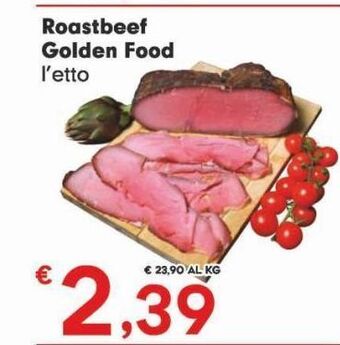 Roastbeef golden food