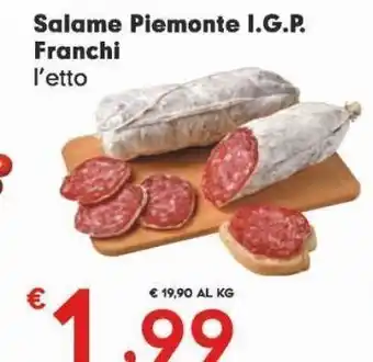 Despar Salame piemonte i.g.p. franchi offerta