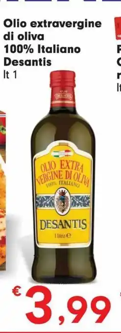 Olio extra vergine di oliva 100% italiano desantis