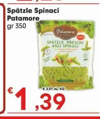 Despar Spatzle spinaci patamore offerta