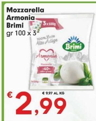 Despar Mozzarella armonia brimi offerta