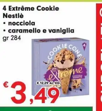 4 extreme cookie nestlé