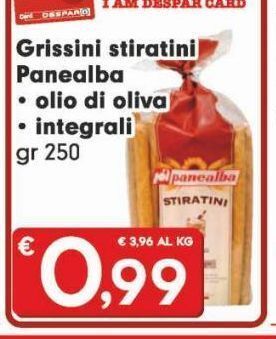 Despar Grissini stiratini panealba offerta