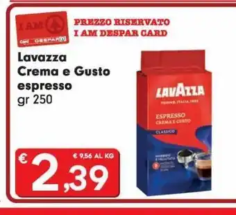 Despar Lavazza crema e gusto espresso offerta