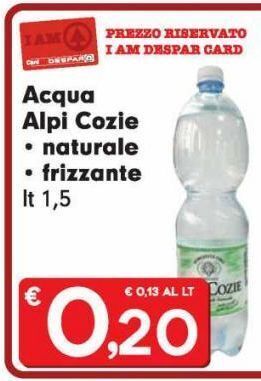 Despar Acqua alpi cozie offerta