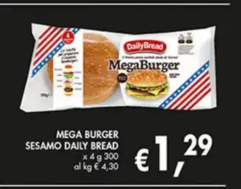 Mega burger sesamo daily bread