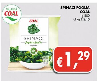 Spinaci foglia coal