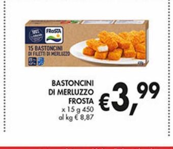 Supermercato Coal Bastoncini di merluzzo frosta offerta