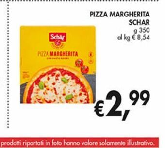 Pizza margherita schar