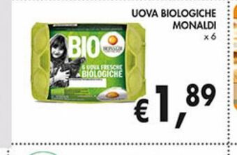 Supermercato Coal Uova biologiche monaldi offerta