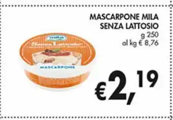 Mascarpone mila senza lattosio