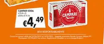 Supermercato Coal Campari soda offerta