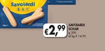 Supermercato Coal Savoiardi schar offerta