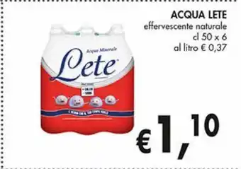 Supermercato Coal Acqua lete effervescente naturale cl 50x6 offerta