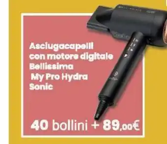 Asciugacapelli con motore digitale bellissima my pro hydra sonic