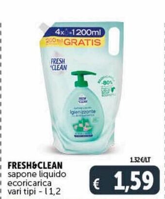 Sapone liquido fresh&clean