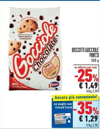Conad Margherita Pavesi Gocciole offerta