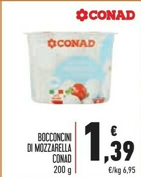 Conad Margherita Mozzarella offerta