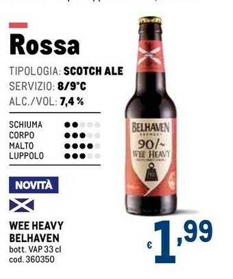Metro Scotch Birra offerta