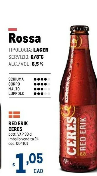 Metro Ceres Birra offerta