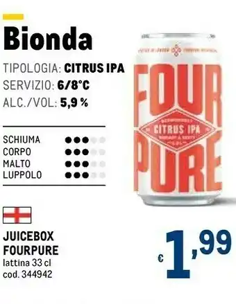 Metro Citrus Birra offerta