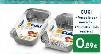 Proshop Cuki Vaschette alluminio offerta
